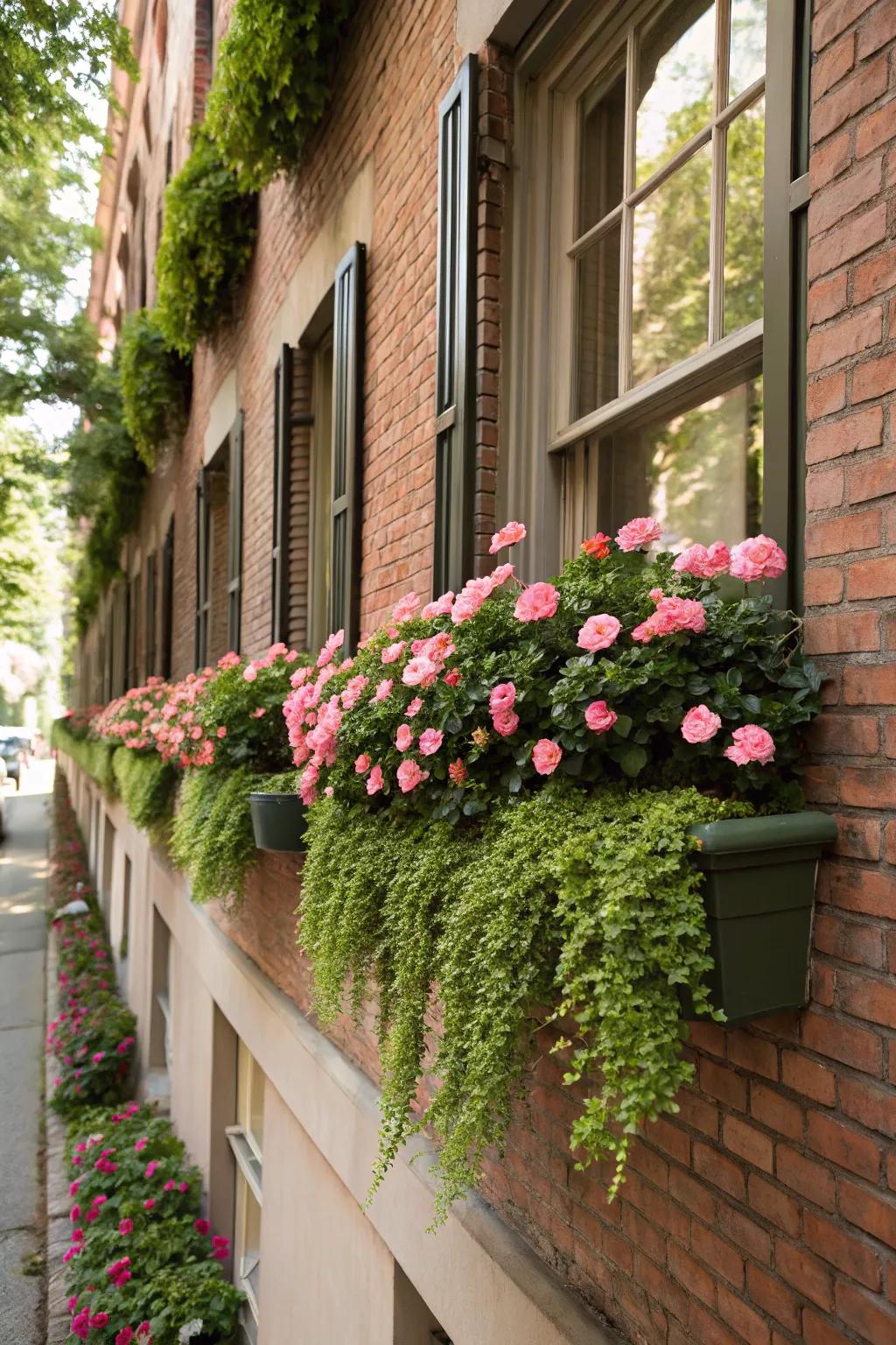 Brighten your home's facade with window boxes filled with sun jewels.
