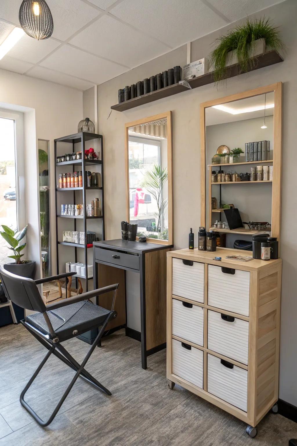 Ingenious resolutions for rendering small spaces appearing more commodious.