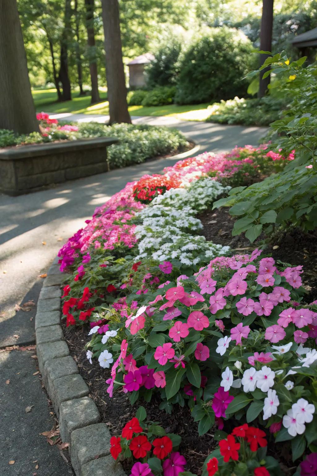 Shadow-loving blossoms include shade and life to plain edges.