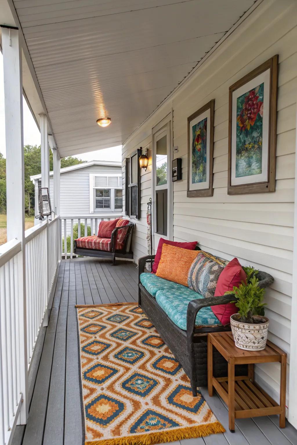 Unique decorations make your porch uniquely yours.