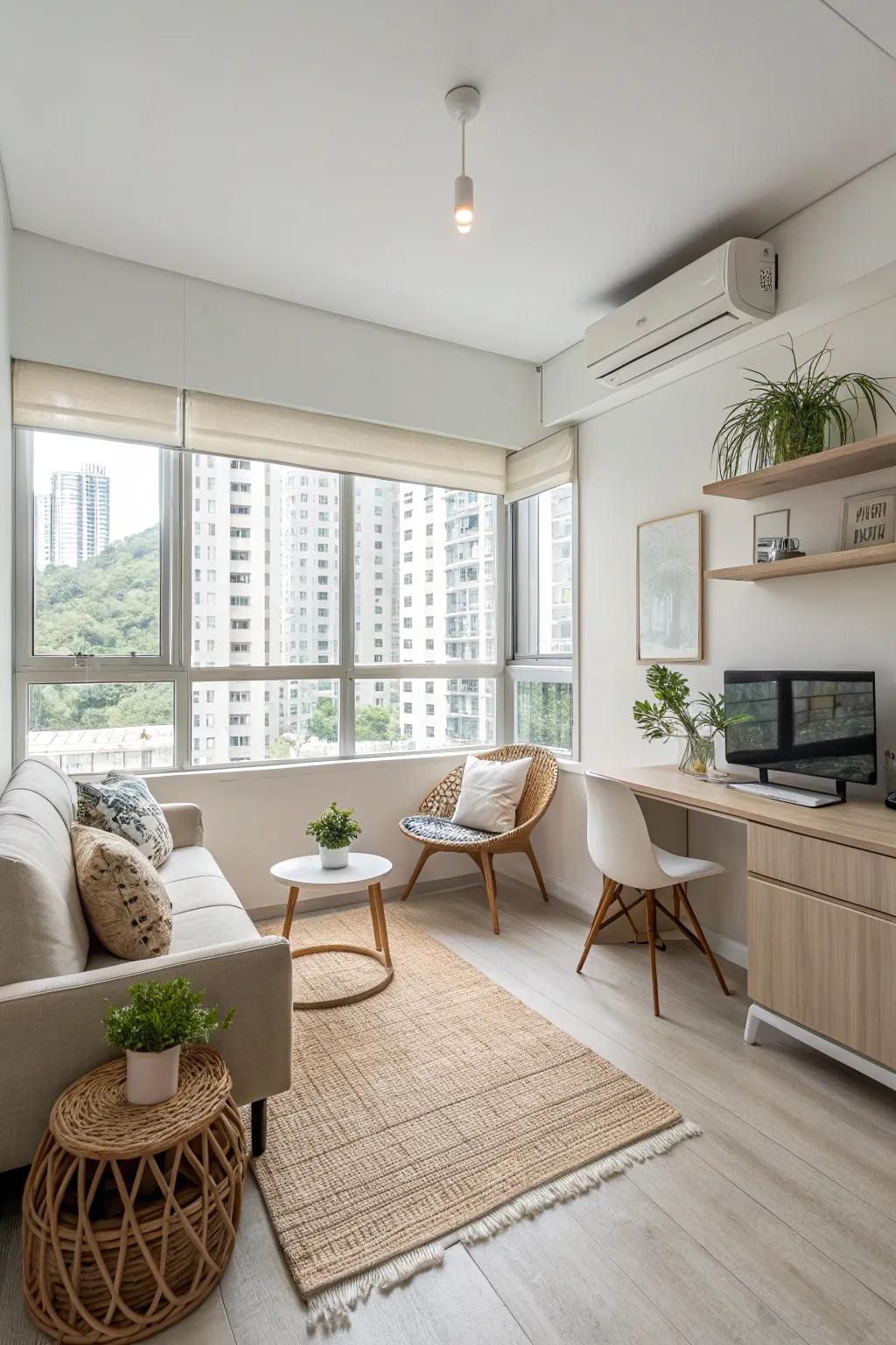 Minimalist design improves how space is perceived.