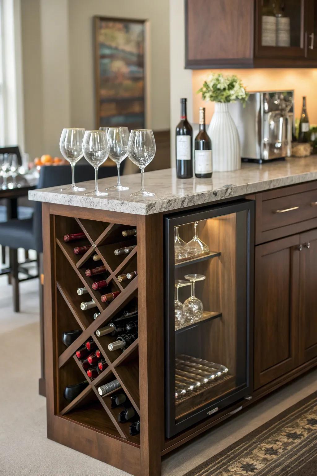 A spirits-focused drink station for lovers of spirits.