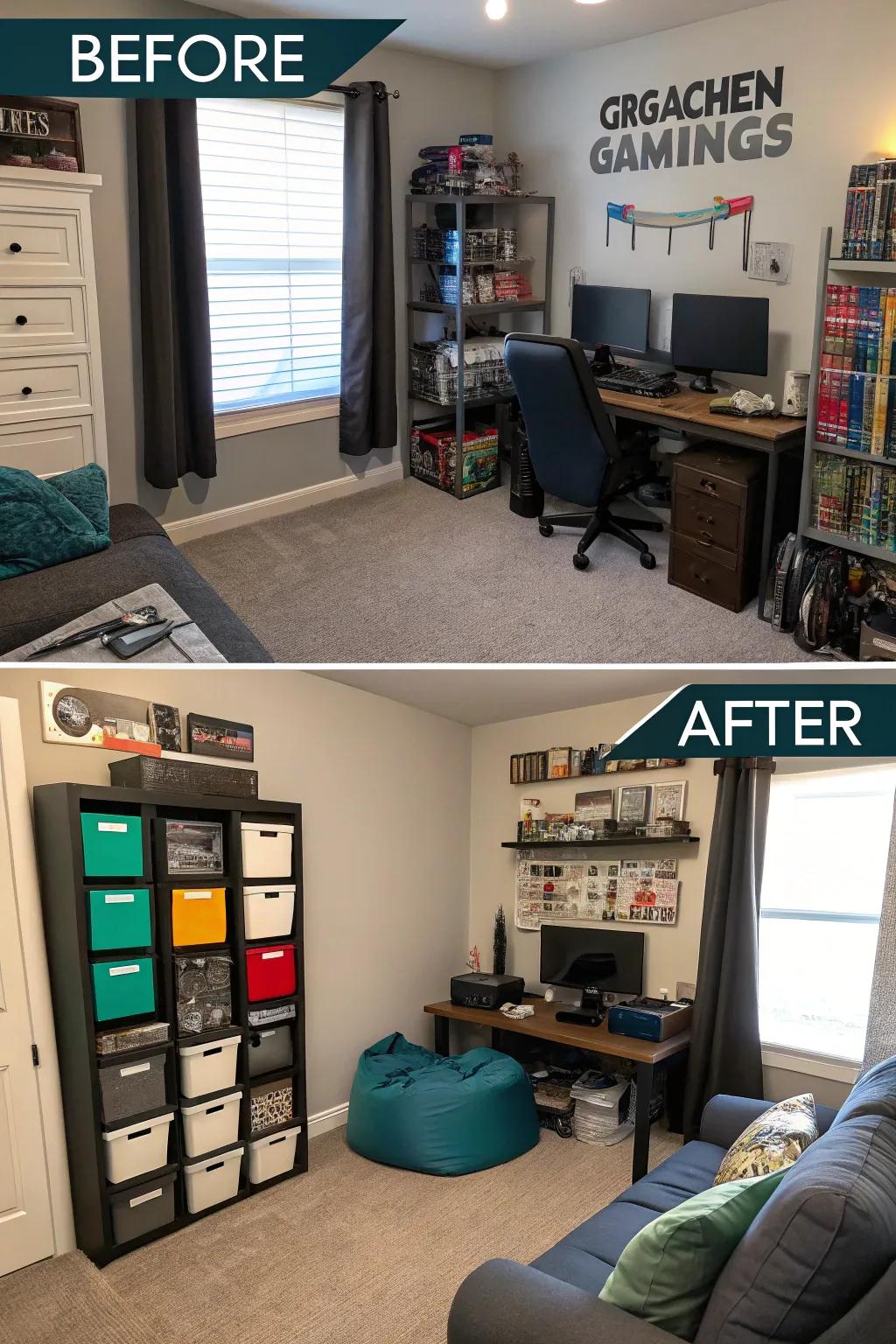 From messy to great: how gaming rooms change.