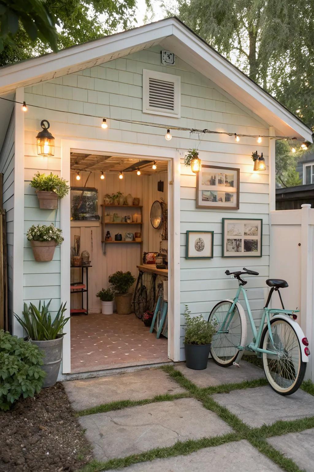 Decorative touches can turn a functional garage into a stylish escape.