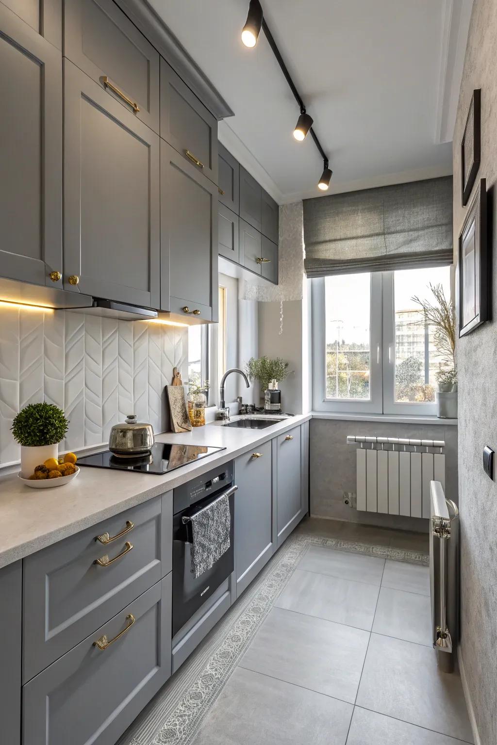 Gray imparts a hint of sophistication and panache.