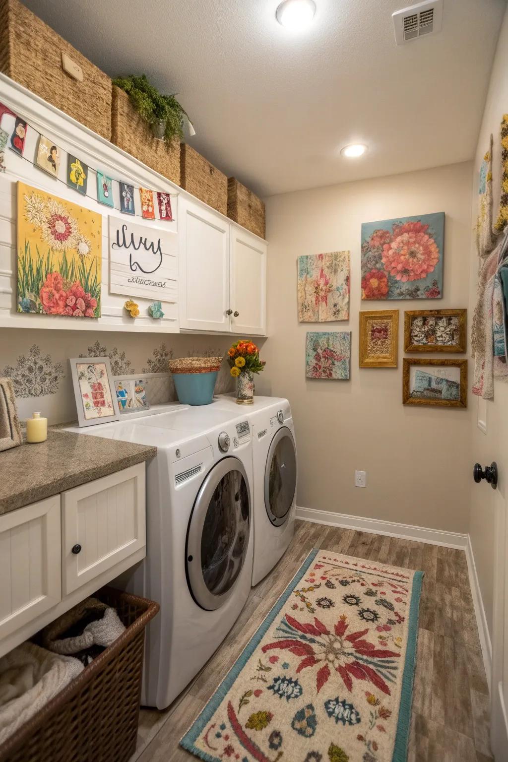 Show off your style with personalized decor touches.