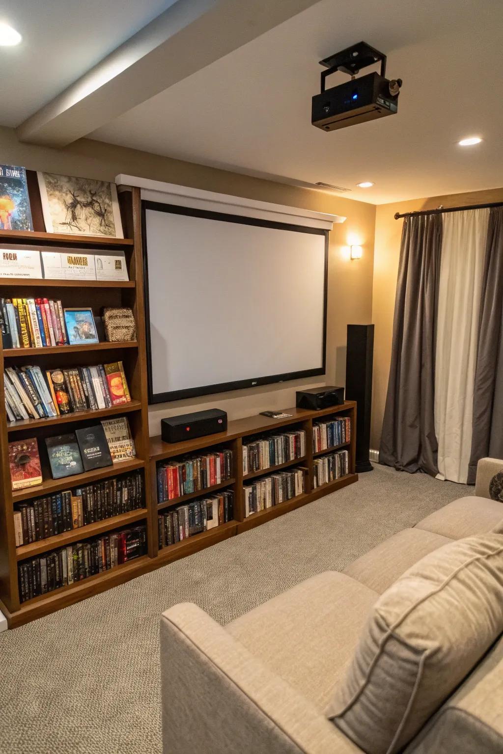 A bookshelf movie combines literature with cinema.
