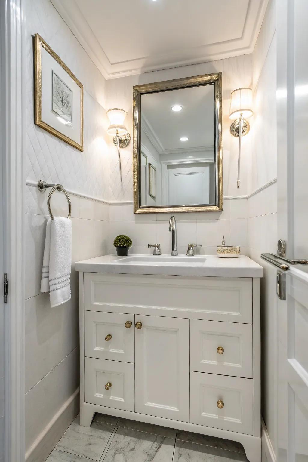 Sophisticated hardware adds a hint of luxury and class.