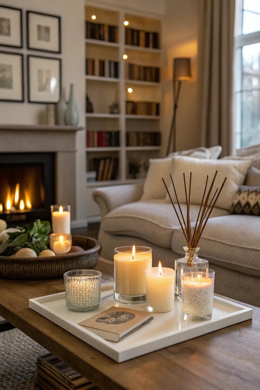 Seasonal aromas such as lavender and citrus lift the ambiance.