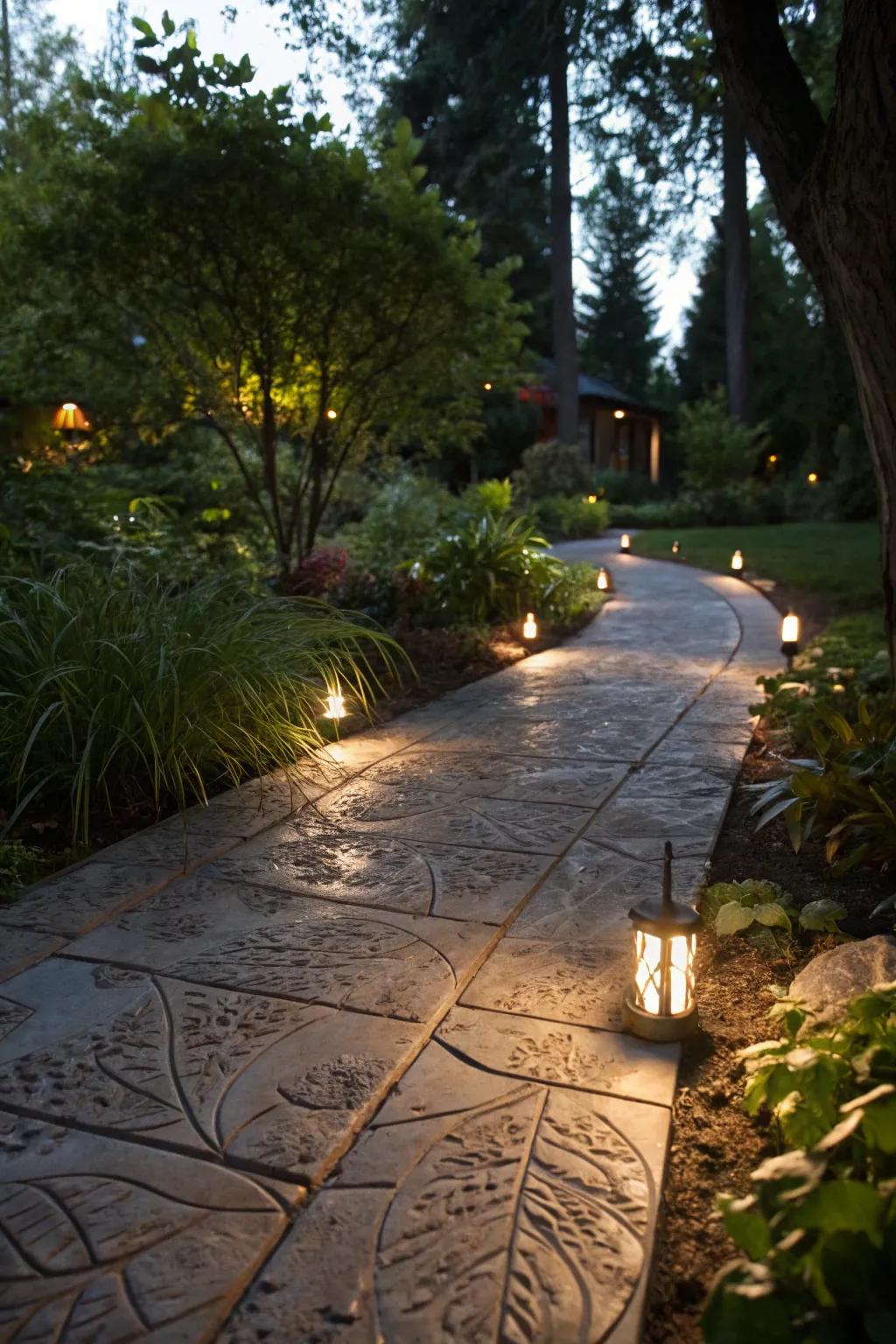 Illuminate your path with integrated illumination.