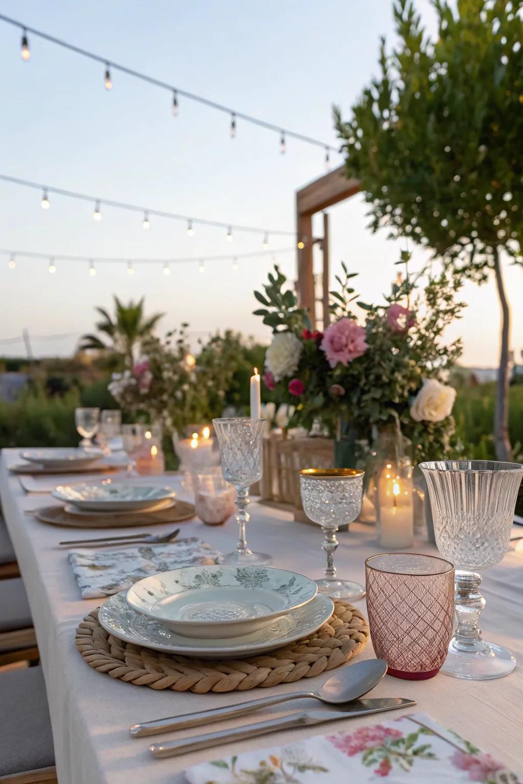 Enhance your dining arrangement with beautiful and thematic tableware.