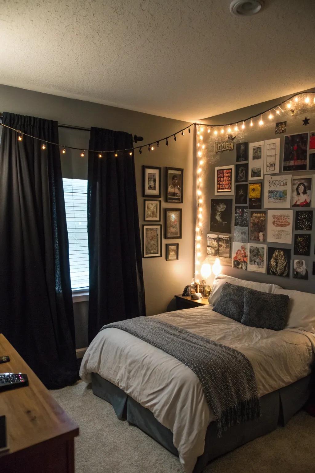 Dark shades create a dramatic and modern atmosphere.