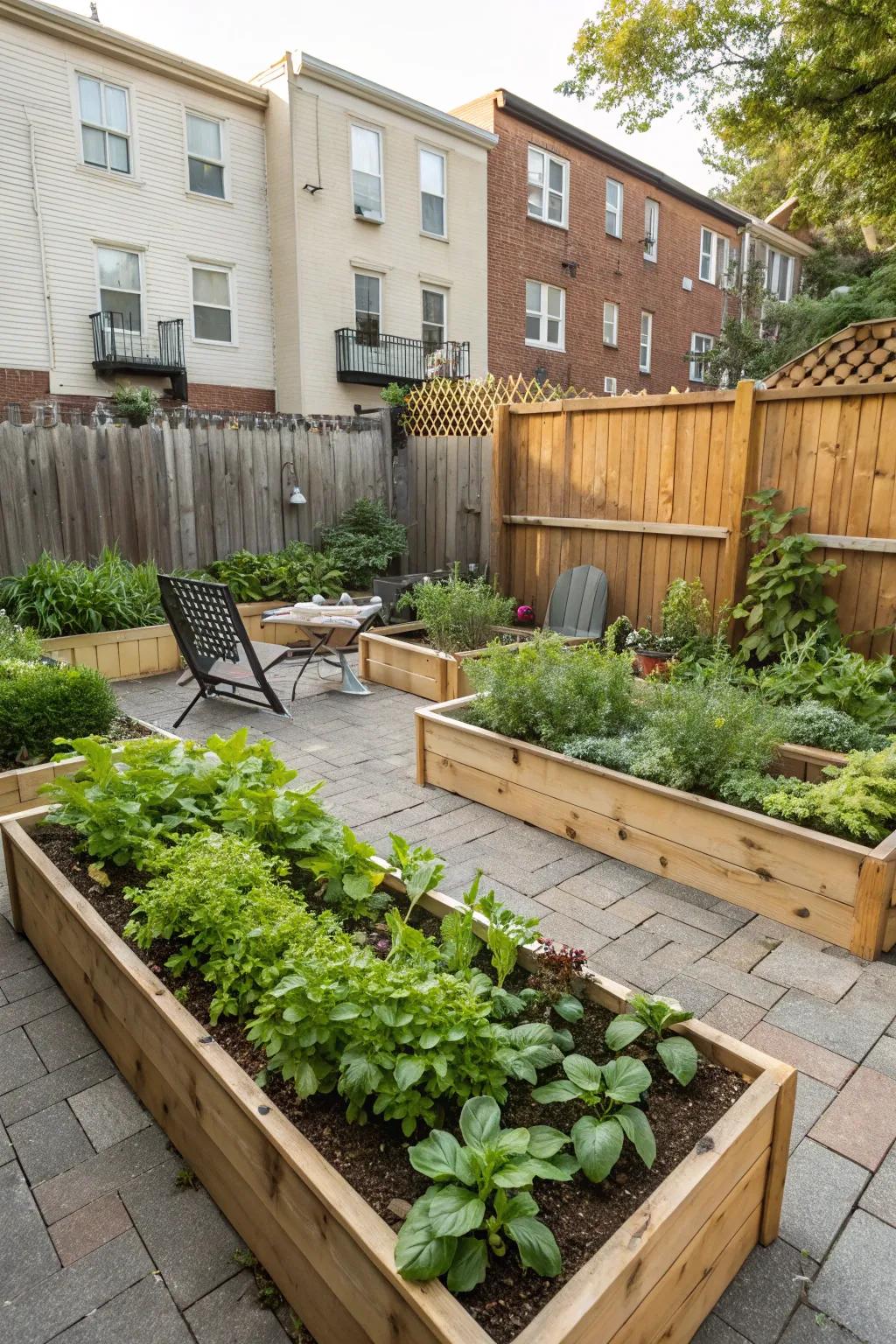 Grow your own garden in raised beds.