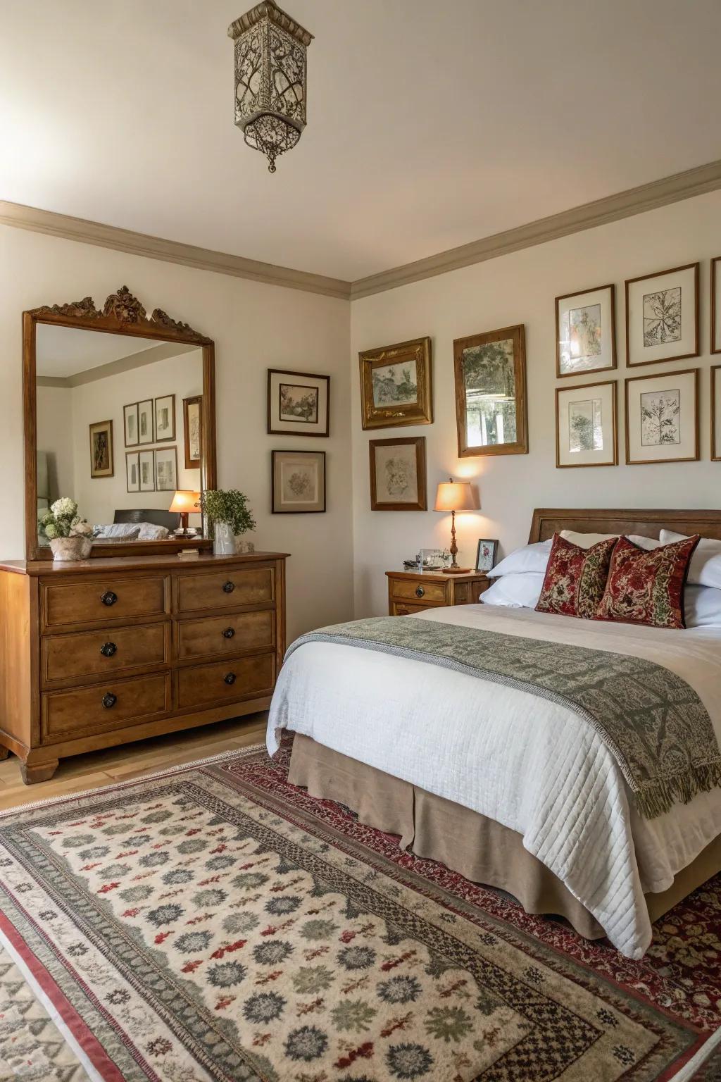 Traditional embellishments enhance depth and character.