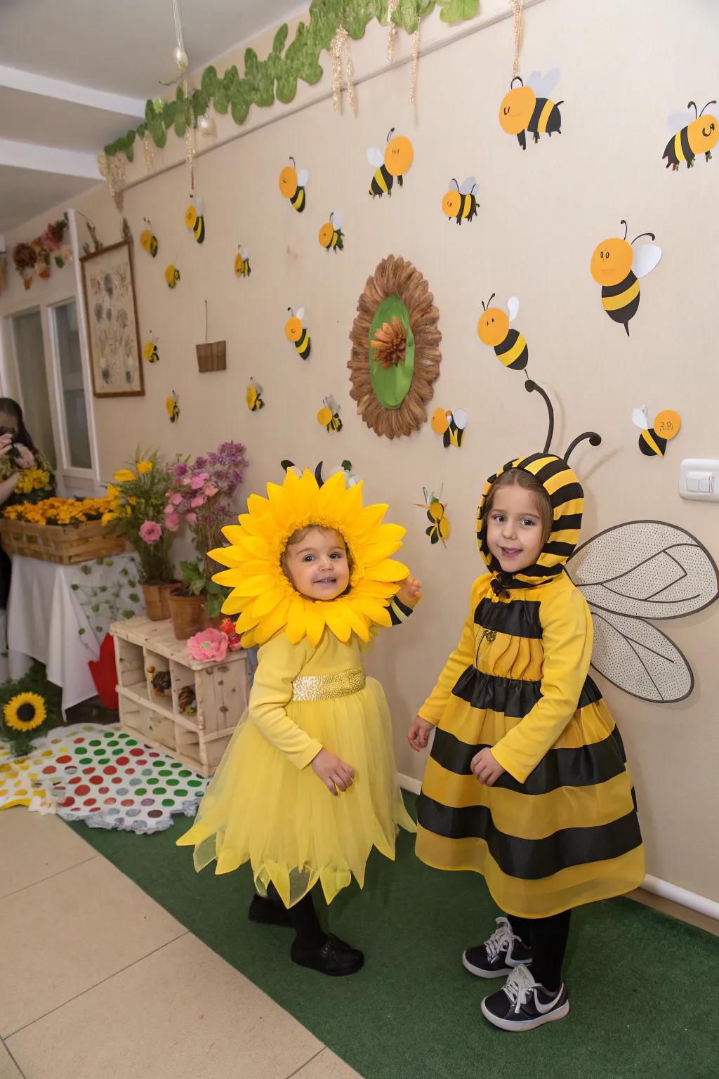 Sprouting together: twins as a 'Brilliant Bloom' and a 'Honey Maker'.