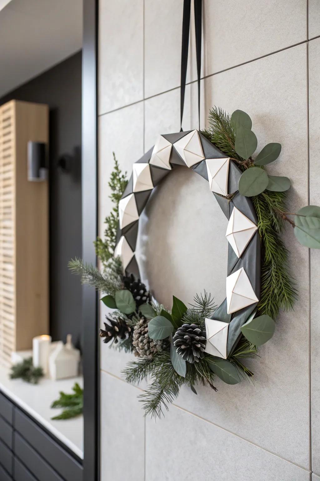 A wreath embodying the elegance of unpretentious design.