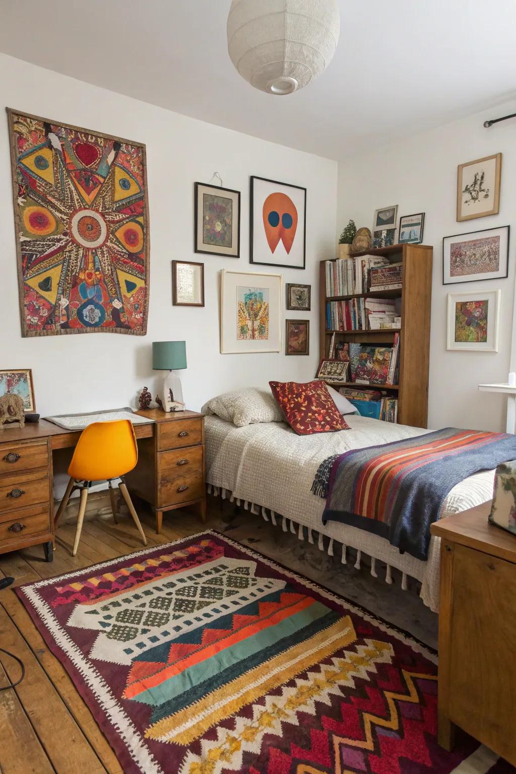 Make your room a sanctuary with personalized embellishments.