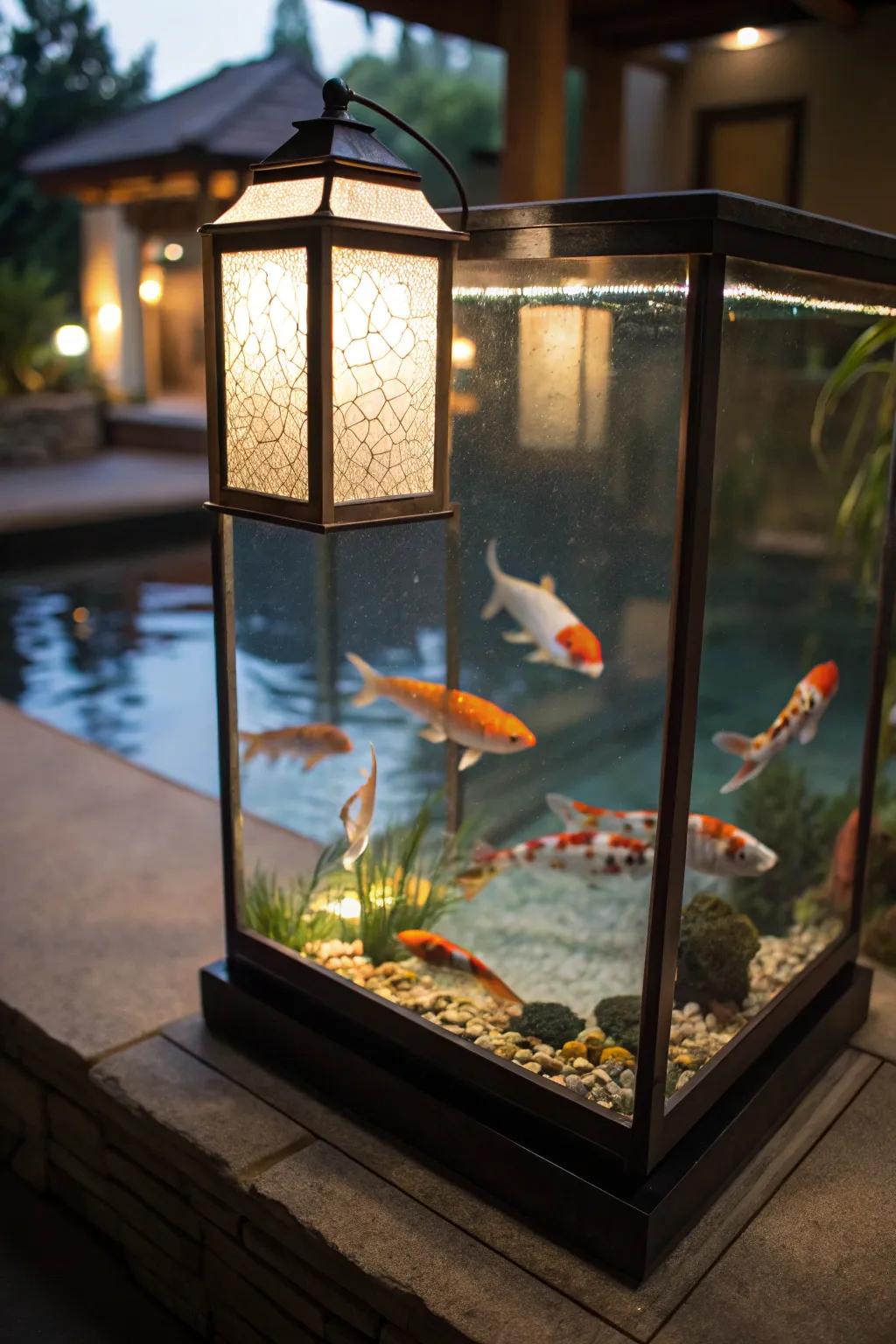 This calming atmosphere is created with soft lighting.