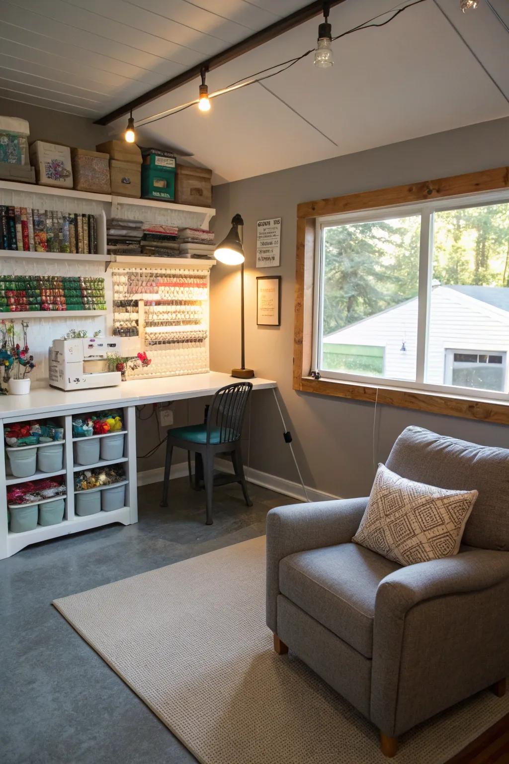 Transform your garage into a flexible space that accommodates your hobbies.