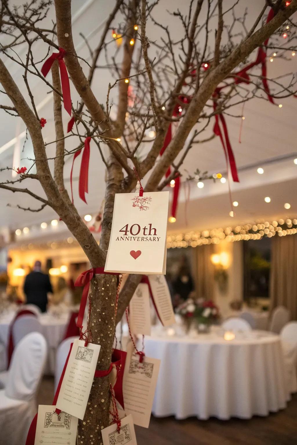 An interactive wish tree brims with love and well-wishes.
