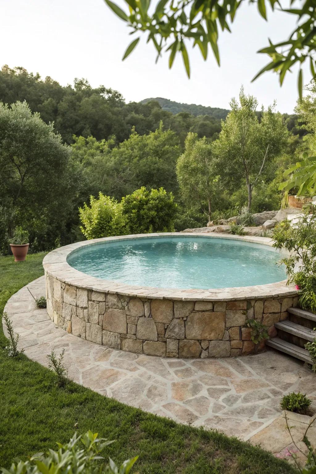 Rough powder provides a robust and lasting pool base.