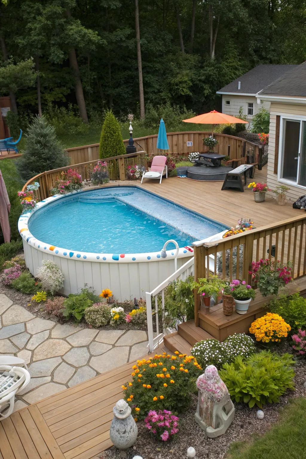 Discover distinctive deck layouts for an artistic touch.