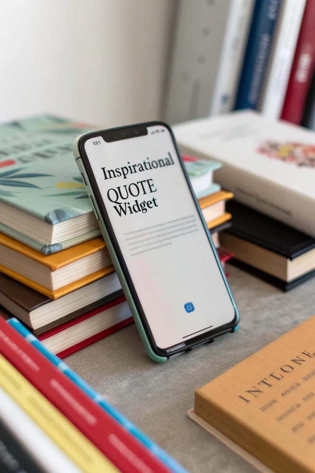 Start your day inspired with motivational quotes on your screen.