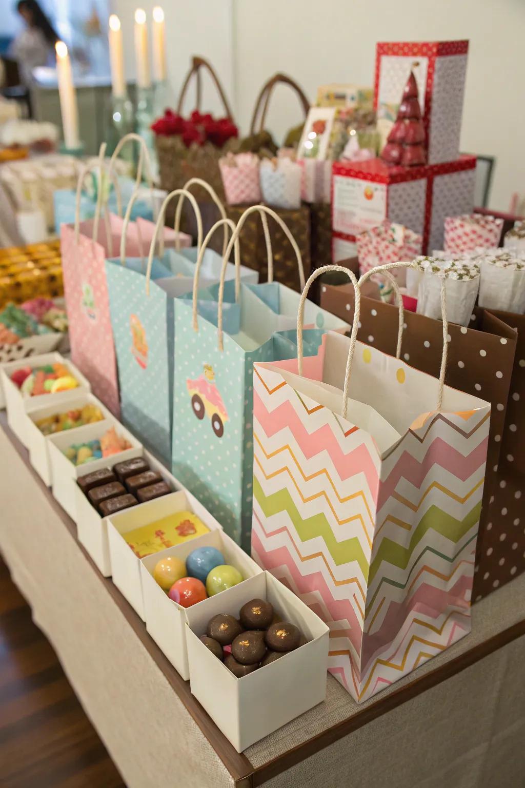 Thoughtful party favors that attendees will appreciate.