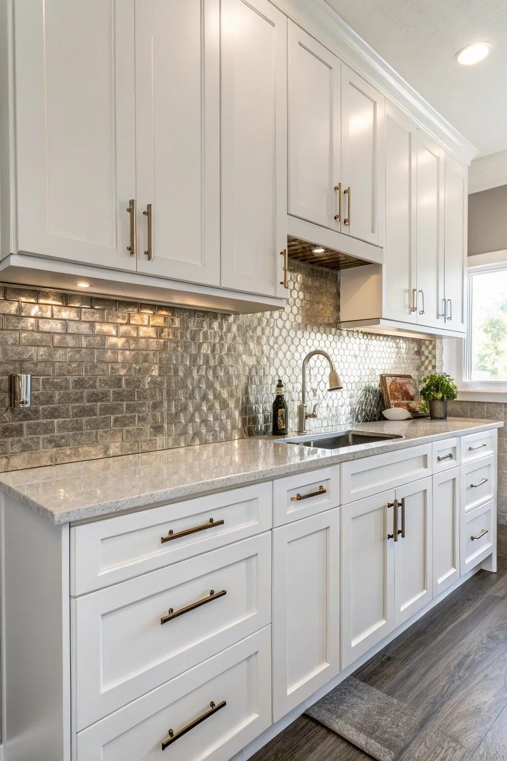 Metal looks give brightness and class.