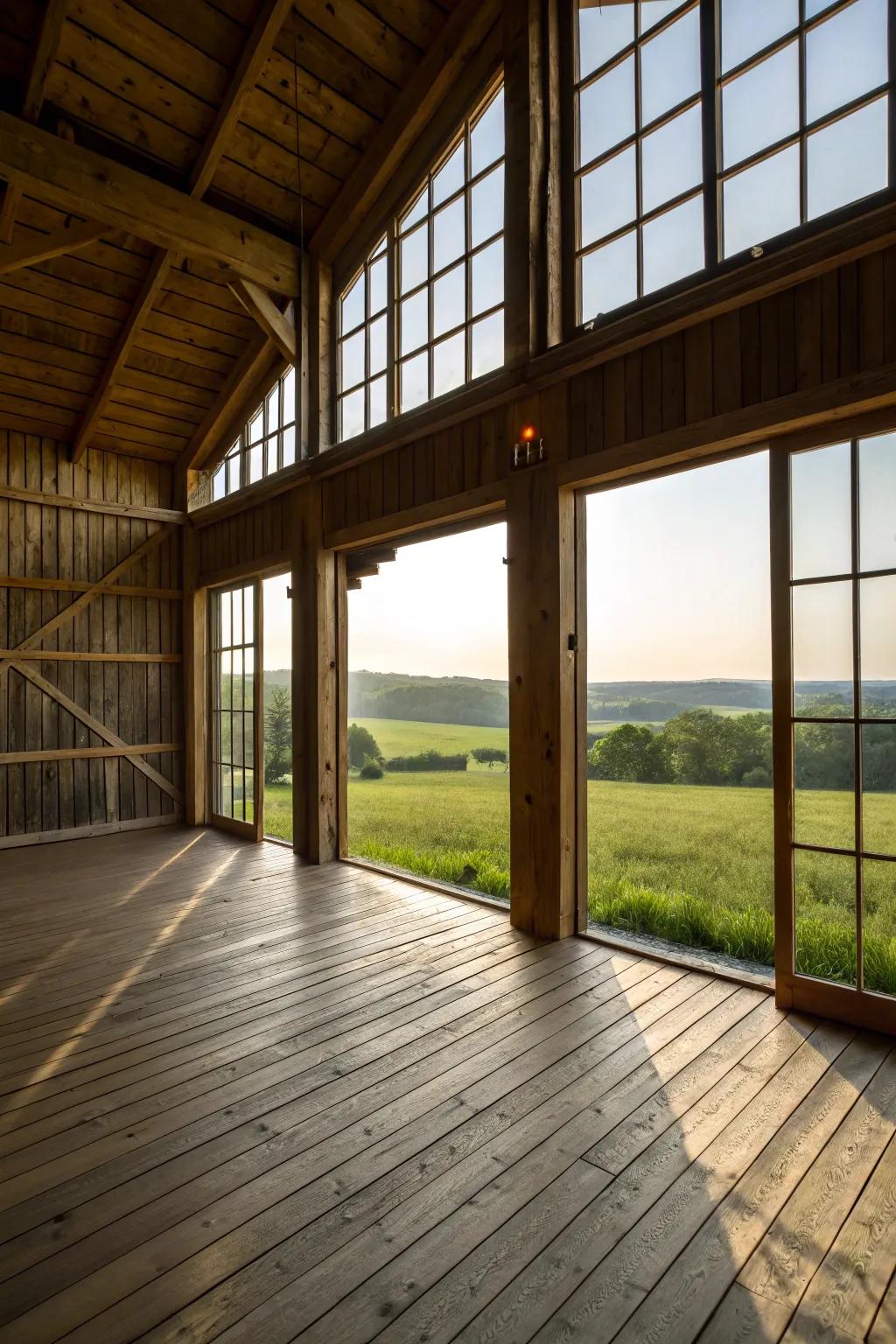 Elevated floors protect your barn in flood-prone areas.