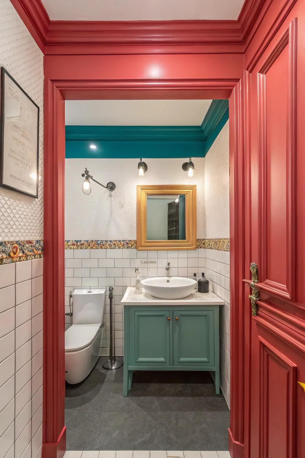 Vibrant-colored trim injects personality and vibrancy.