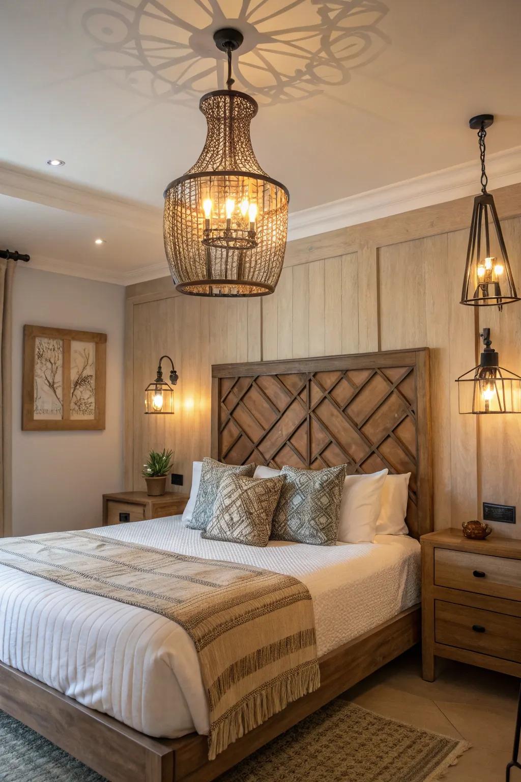 Mix materials for a textured aesthetic.