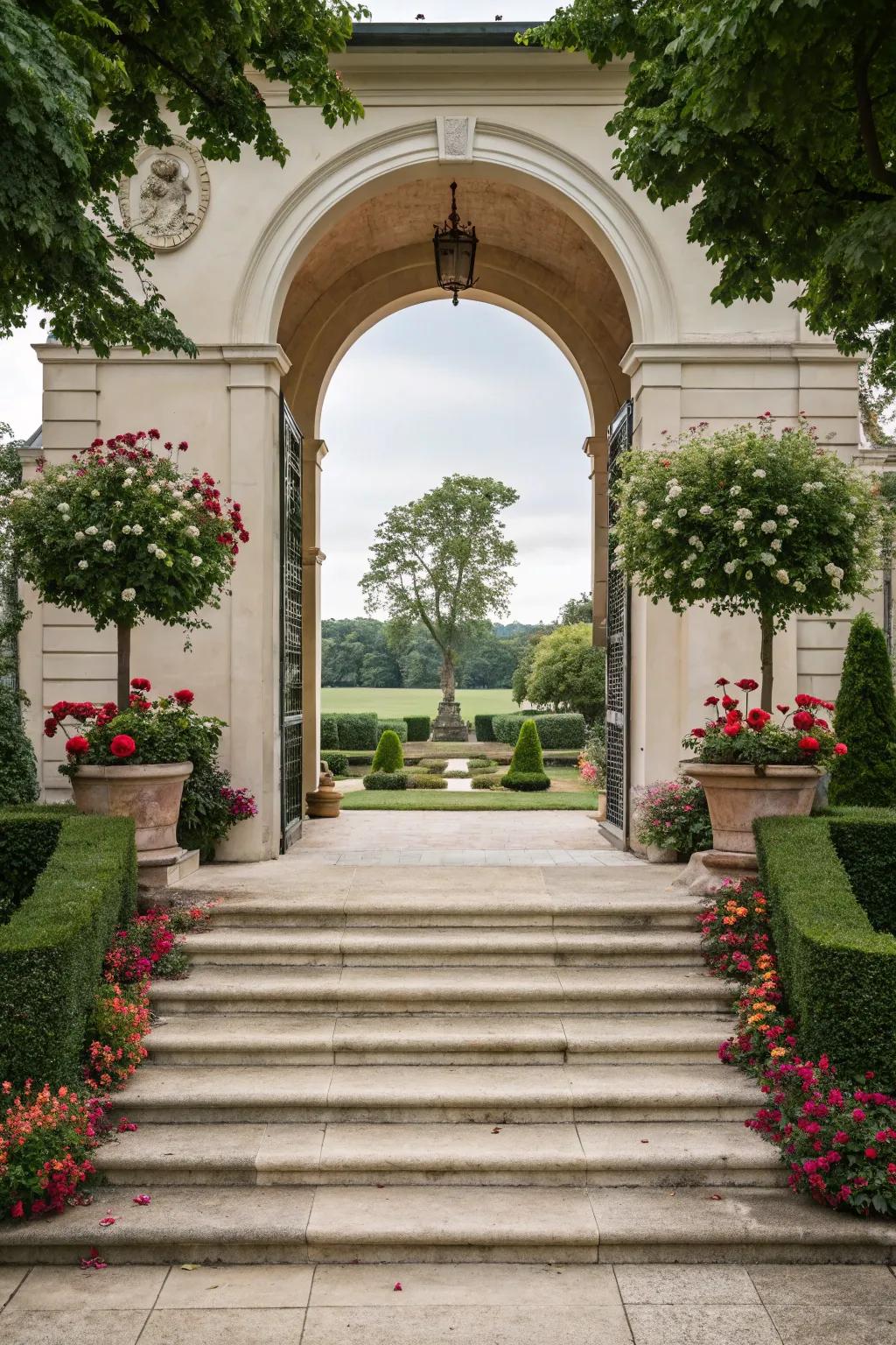 An extraordinary entrance is a pleasant homecoming.