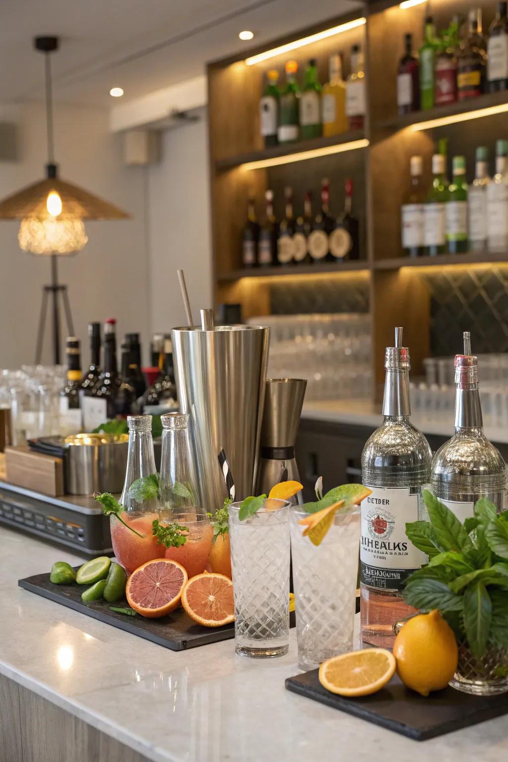 Blend and socialize through a do-it-yourself cocktail adventure.