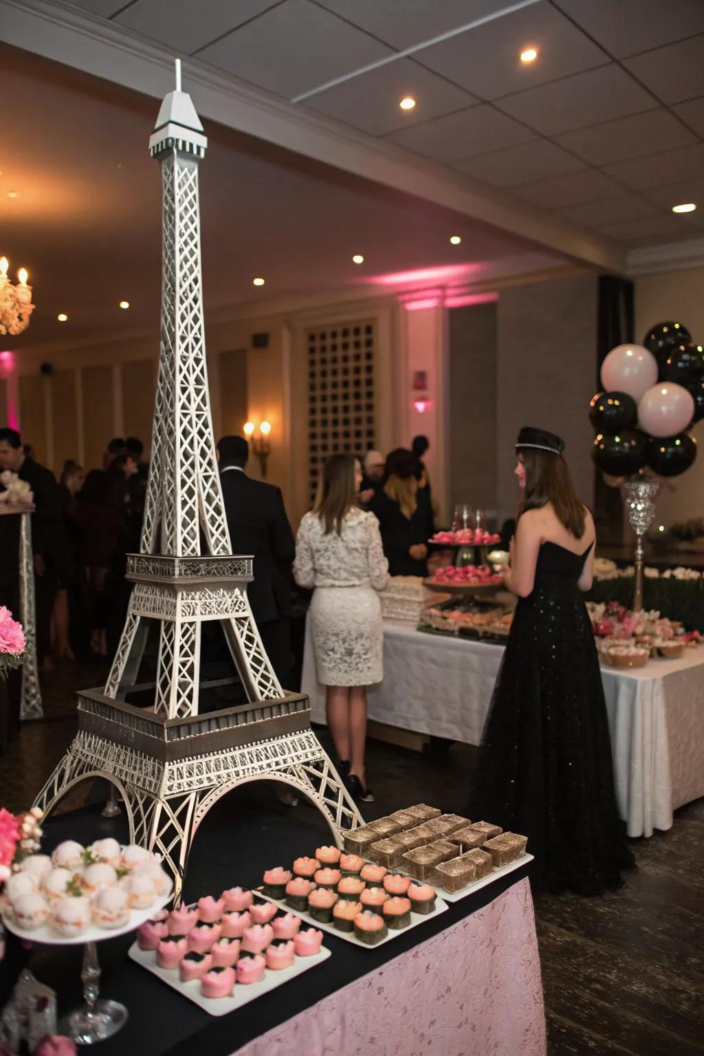 Experience the charm of Paris with a stylish celebration.