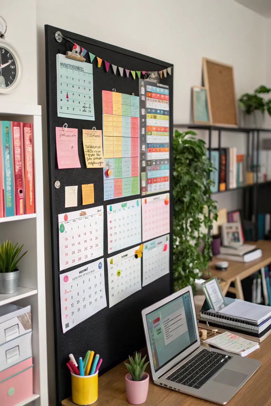 Maintain an organized and stress-free life with a functional display board.