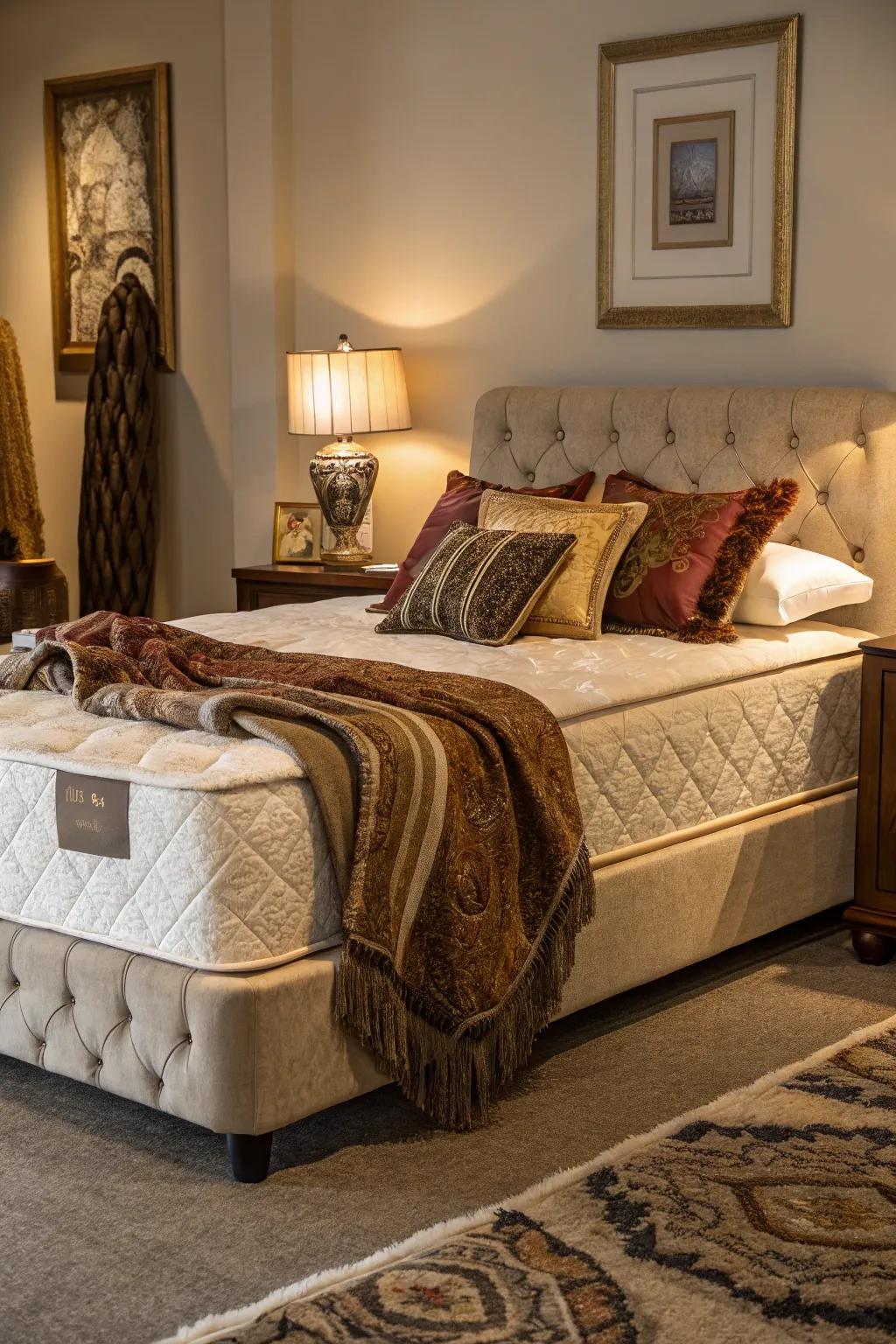 Sumptuous fabrics take comfort and style to the next level.