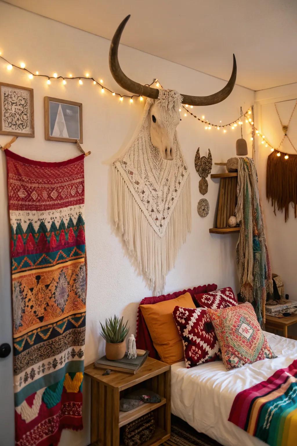 Embrace a bohemian aesthetic.