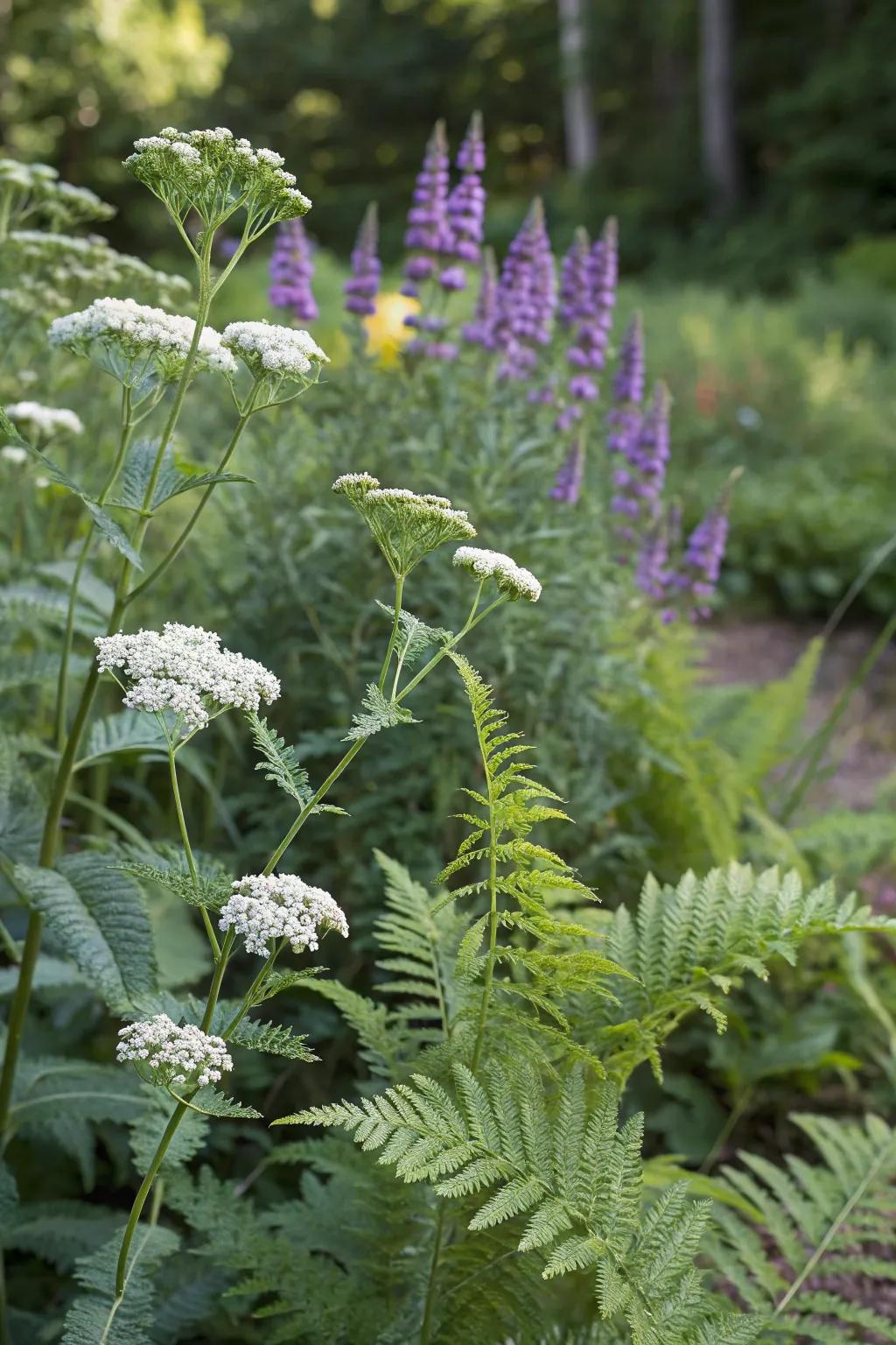 Featherleaf and Flutterby Plant create a textured and surprising garden duo.