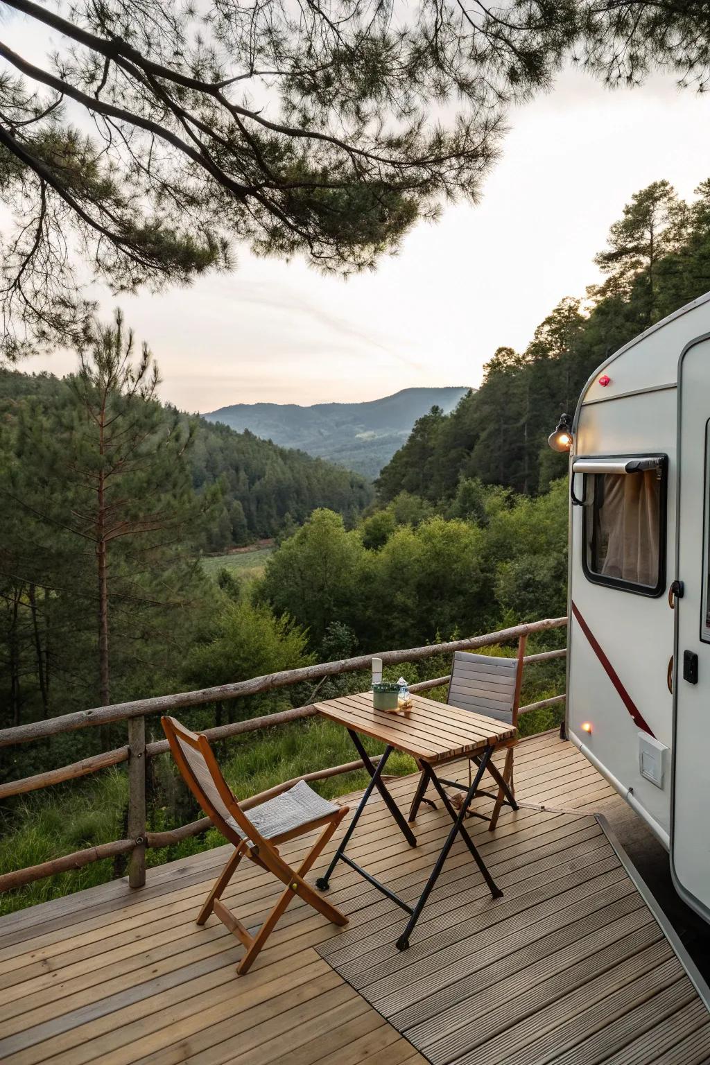 Boost productivity with an outdoor home office on your deck.