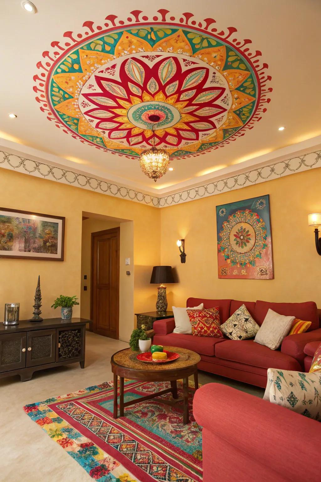 Vibrant accents make a bold statement.