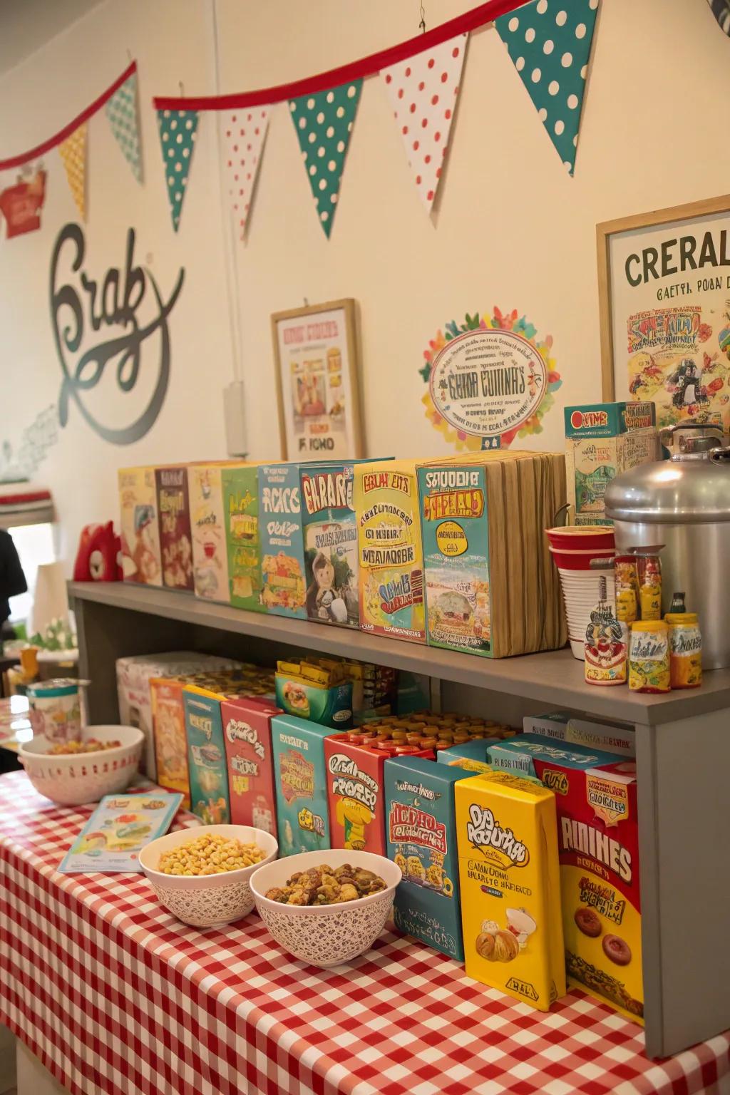 Old memories add a special charm to your cereal station.