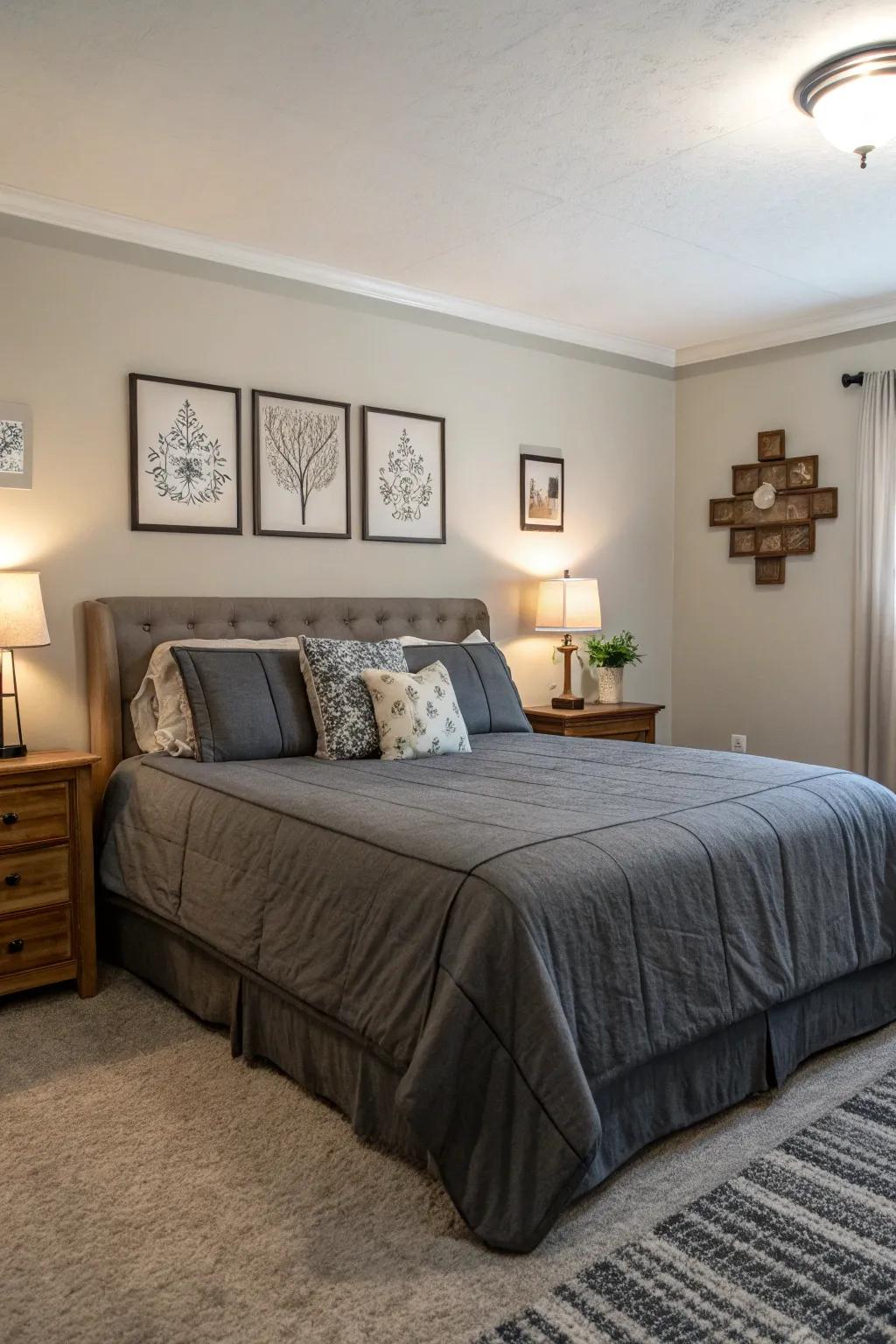 Deep shadow bedding delivers a subtle yet stylish twist.