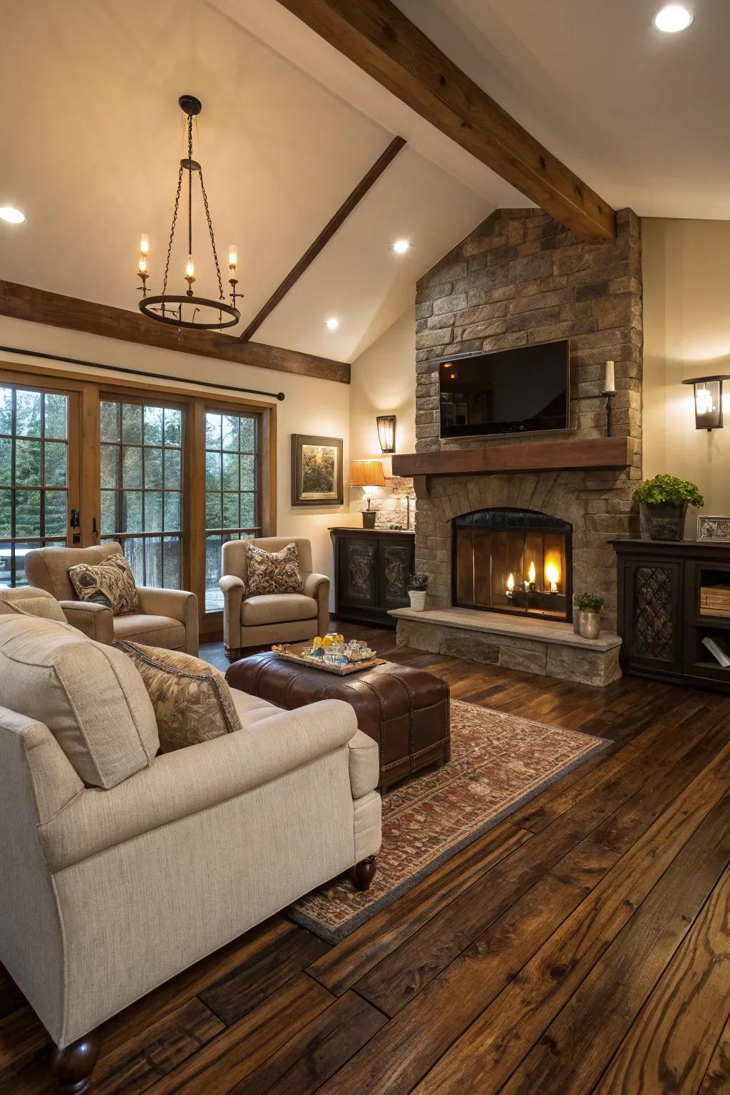 Reclaimed wood: classic appeal for modern-day houses.