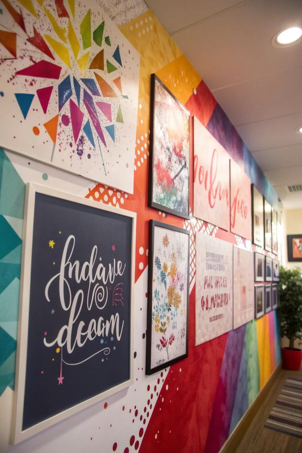 Art prints articulating personality and delivering motivation to the room.