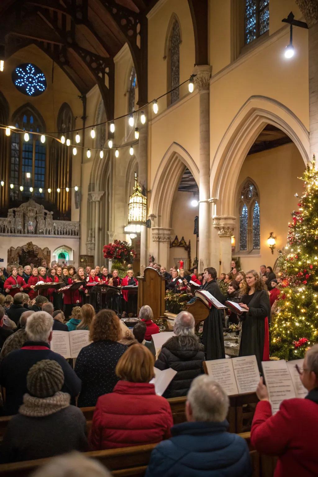 A choir flash mob brings unexpected joy to the community.