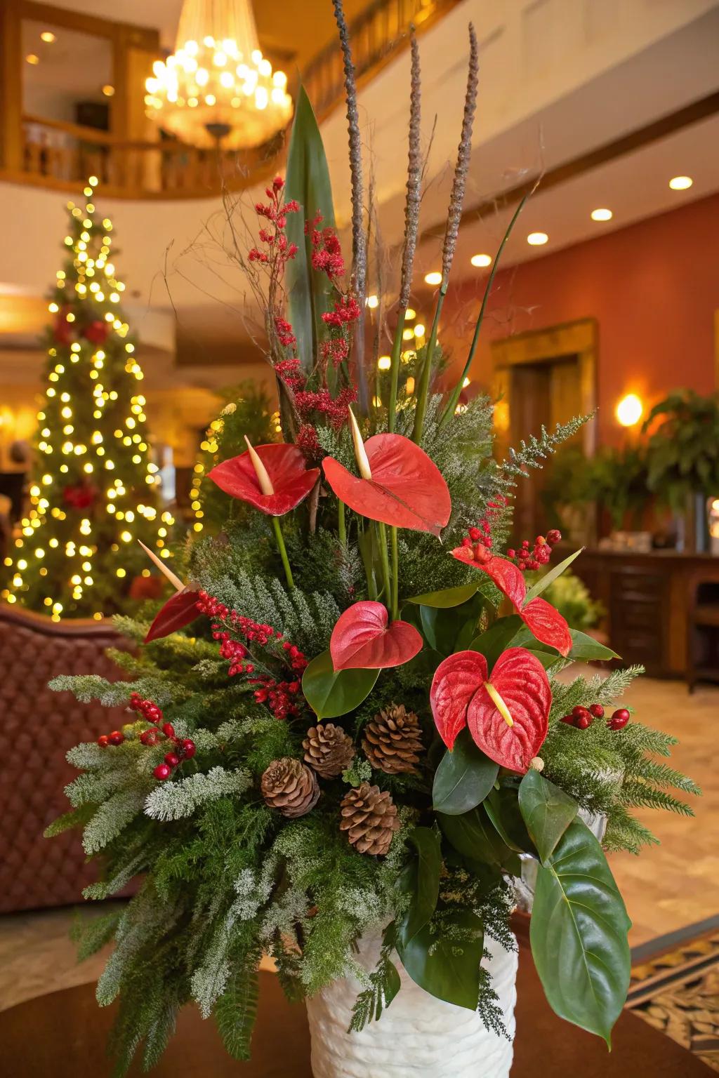 Exotic twist featuring a splash of color.