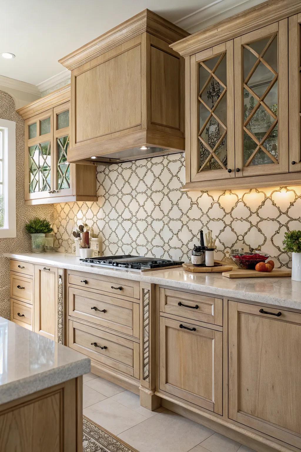 Curvilinear surfaces offer a singular and traditional charm.