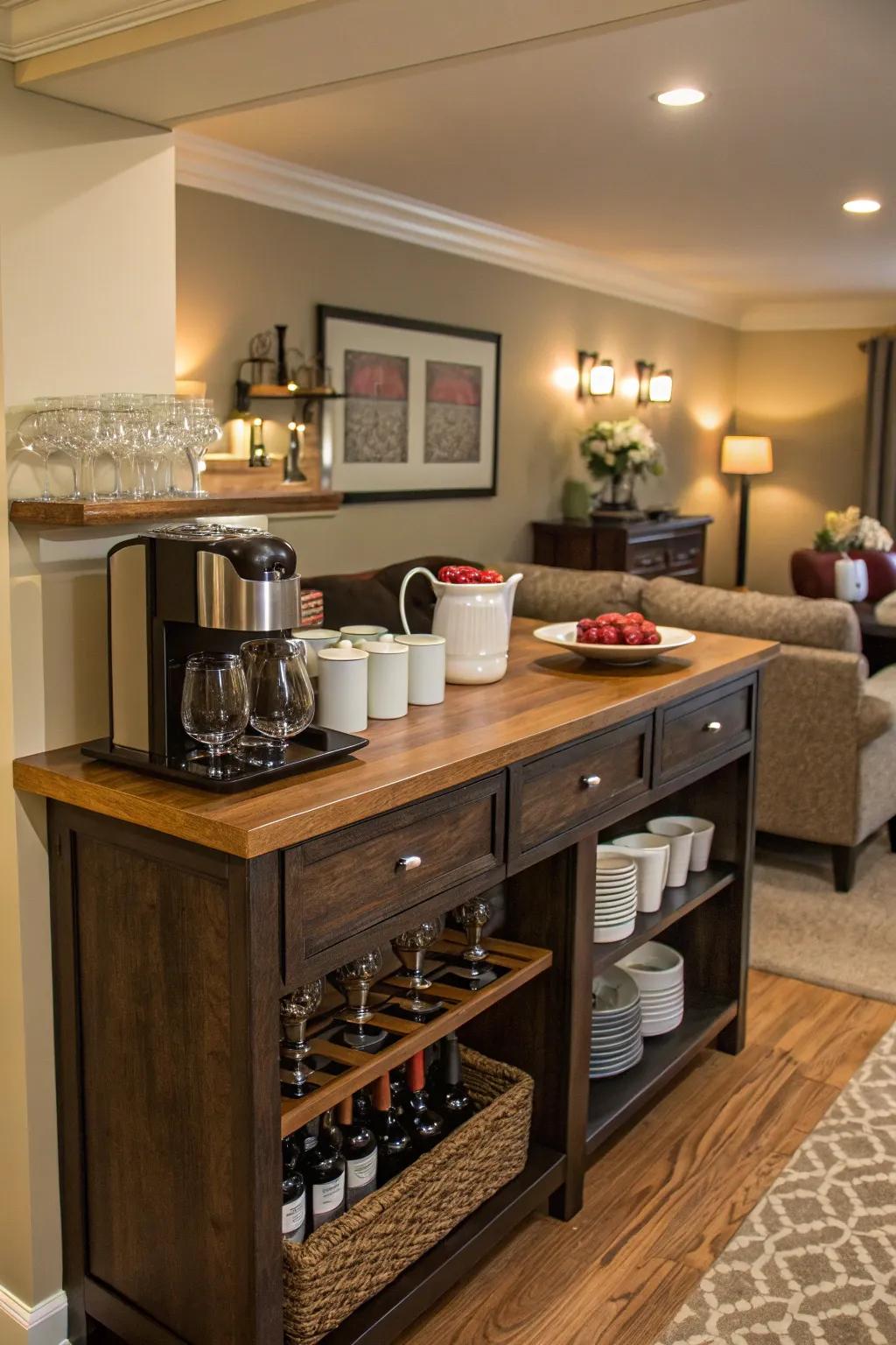 Adaptable components keep your bar lively and multipurpose.