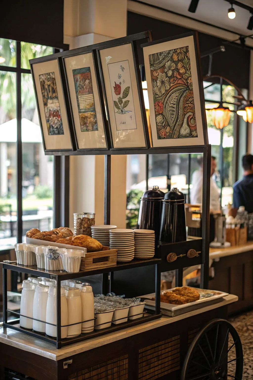 Make your coffee area better with artistic touches.